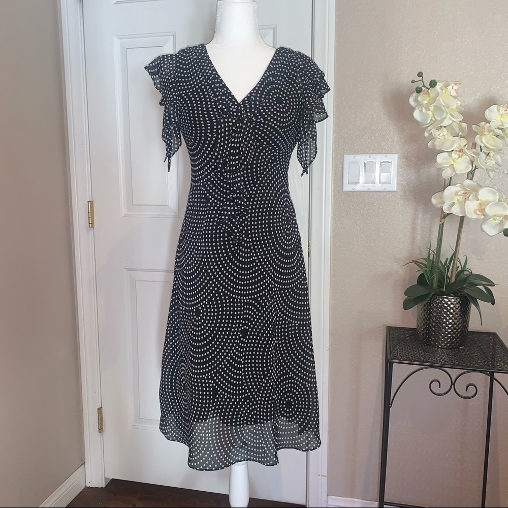 MSK black and white dress Size 6P